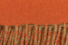Load image into Gallery viewer, 100% Alpaca Wool Throw - Extra Soft (Tan and Orange)