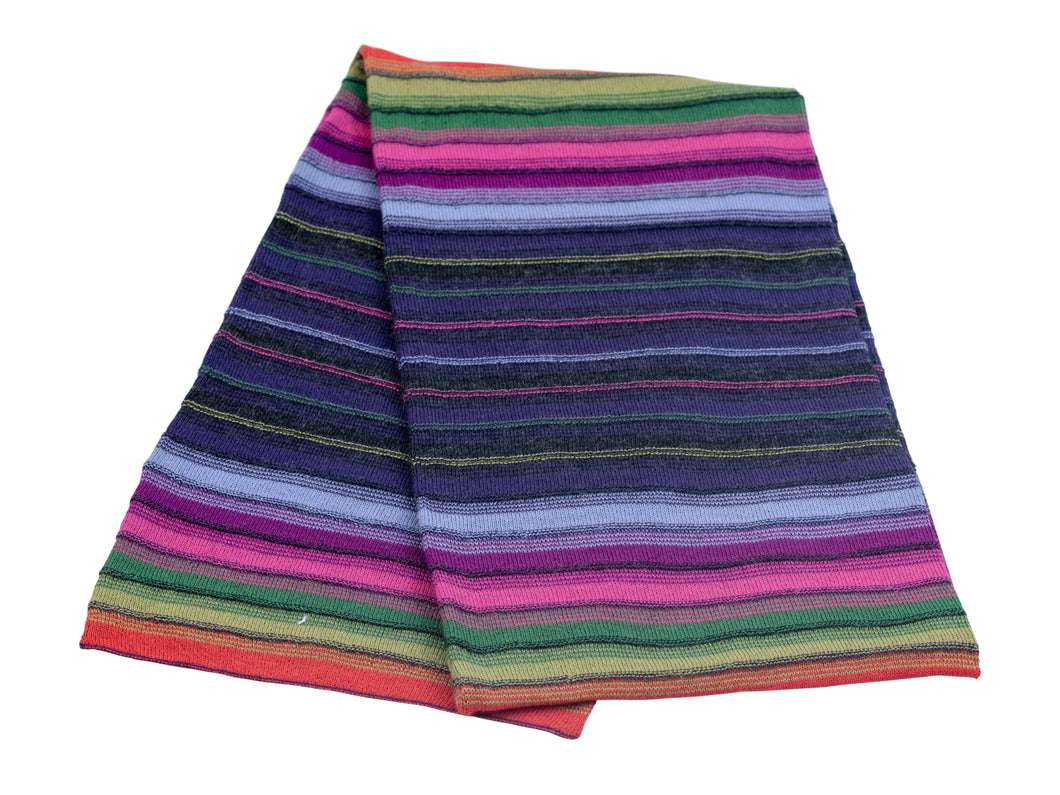 100% Alpaca Wool Tubular Scarf (Festive Colors)
