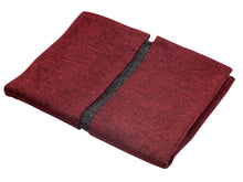 Load image into Gallery viewer, 100% Alpaca Wool Ruana Wrap (Red and Grey)