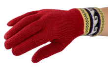 Load image into Gallery viewer, 100% Alpaca Wool Gloves (Red)