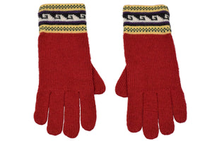 100% Alpaca Wool Gloves (Red)
