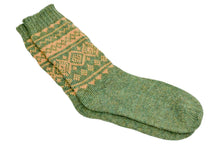 Load image into Gallery viewer, 100% Alpaca Wool Casual Knit Socks (Forest Green)