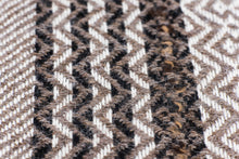 Load image into Gallery viewer, 100% Alpaca Wool Lightweight Scarf (Black, White, and Brown Pattern)