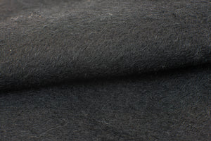 100% Alpaca Wool Cape with Fur Trim (Black)