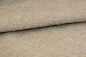 100% Alpaca Wool Cape with Fur Trim (Sand)